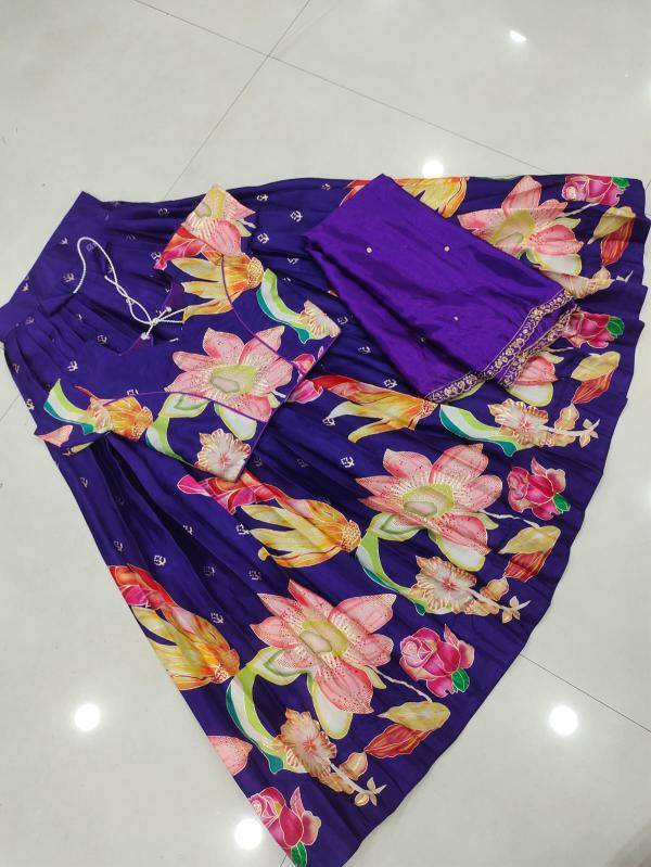 kids lehenga chinon silk Wholesale children apparel in Hyderabad